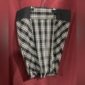Torrid Black/Gray Plaid Pencil Skirt | Size 20